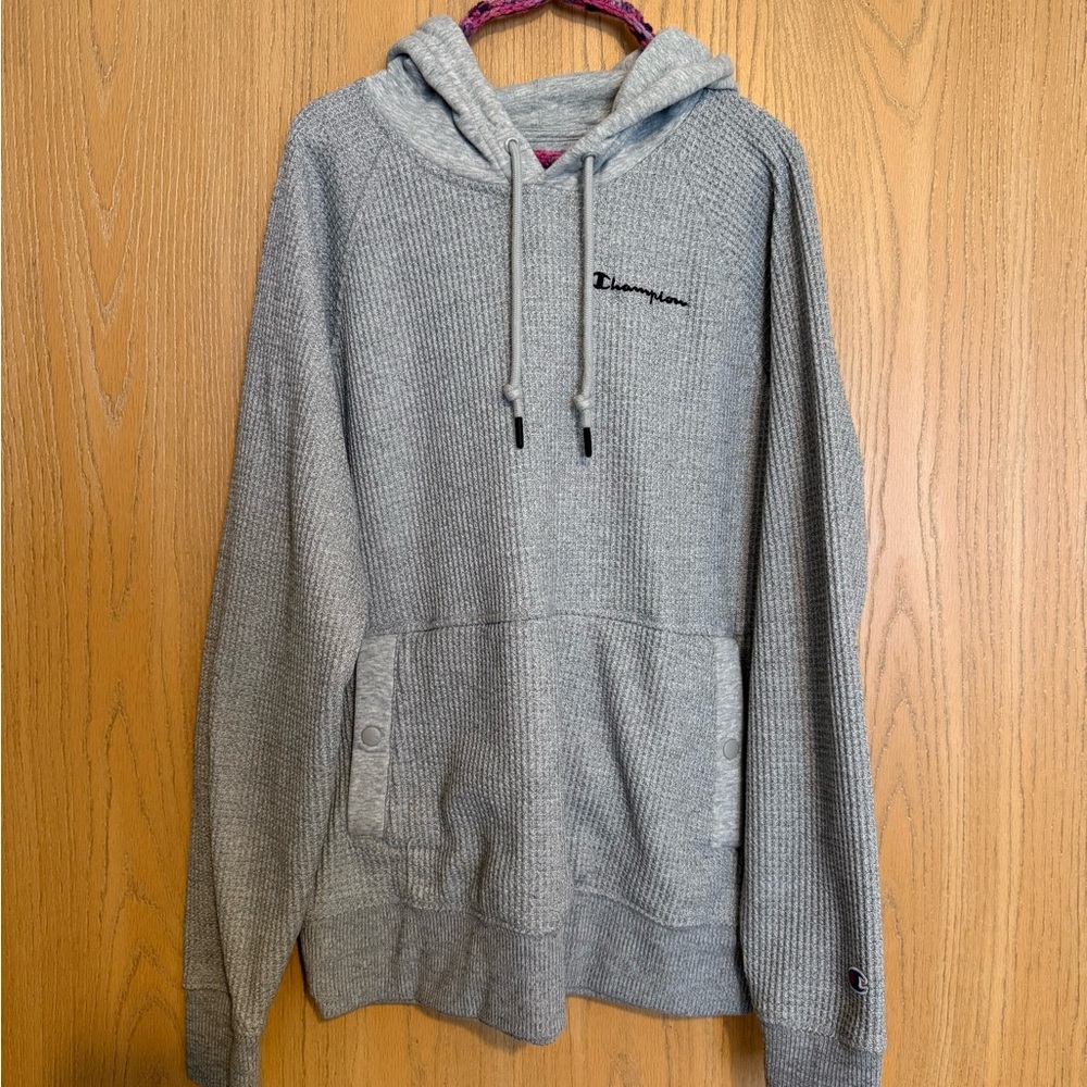 Champion Light Gray Men's size Medium Hoodie